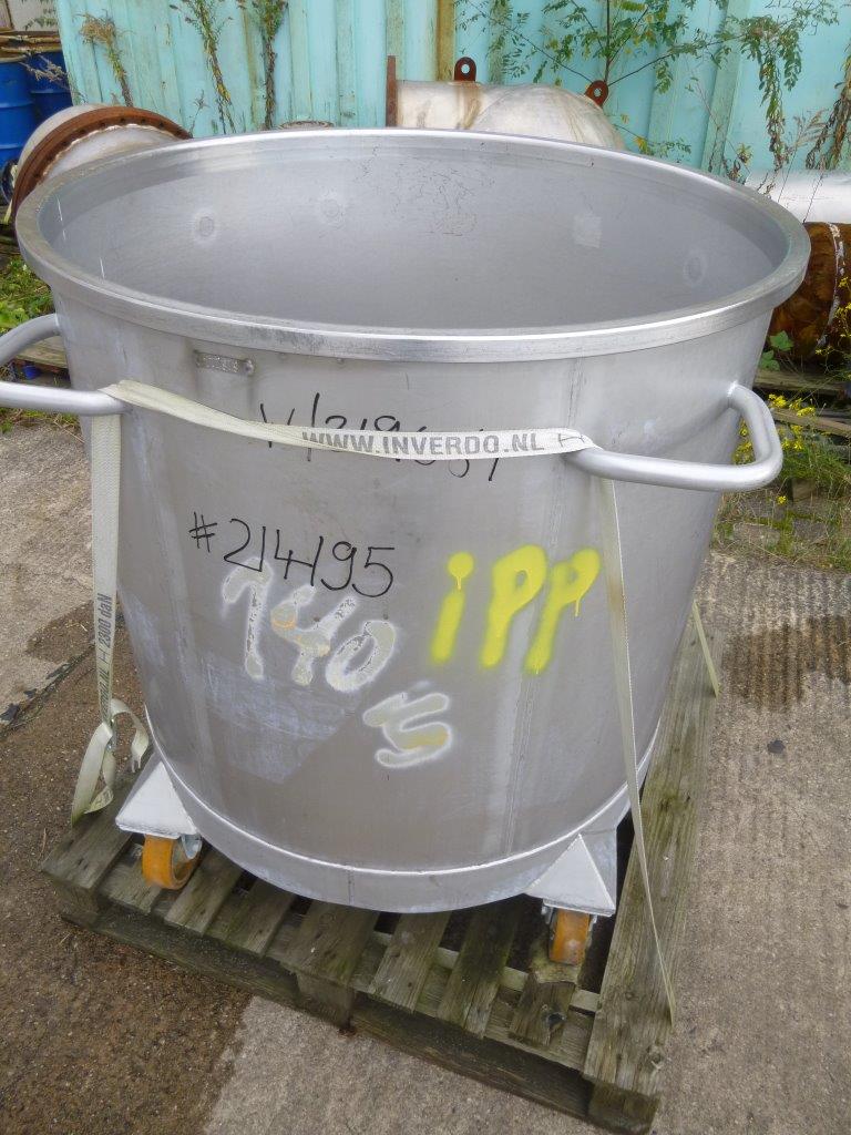 IPP# 214195, 600 L (158.5 gallons)  Stainless Steel Austentic  Tank For Sale