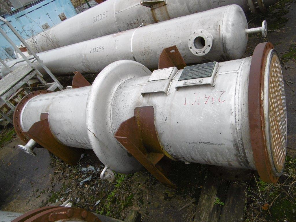 IPP# 214101, 38 m² (409 ft²)  Stainless Steel Austentic Shell and Tube Heat Exchanger For Sale