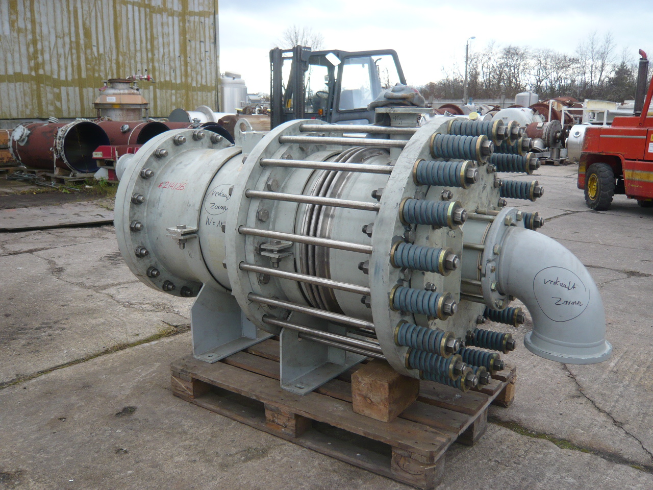 IPP# 214126, 22.5 m² (242.2 ft²)  Graphite Block Heat Exchanger For Sale