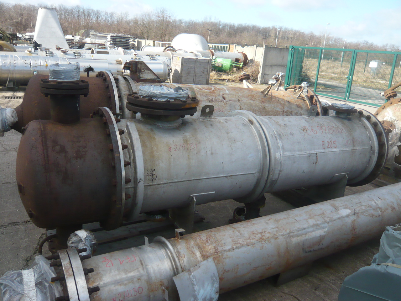 IPP# 214131, 40.7 m² (438.1 ft²)  Stainless Steel 316 Shell and Tube Heat Exchanger For Sale