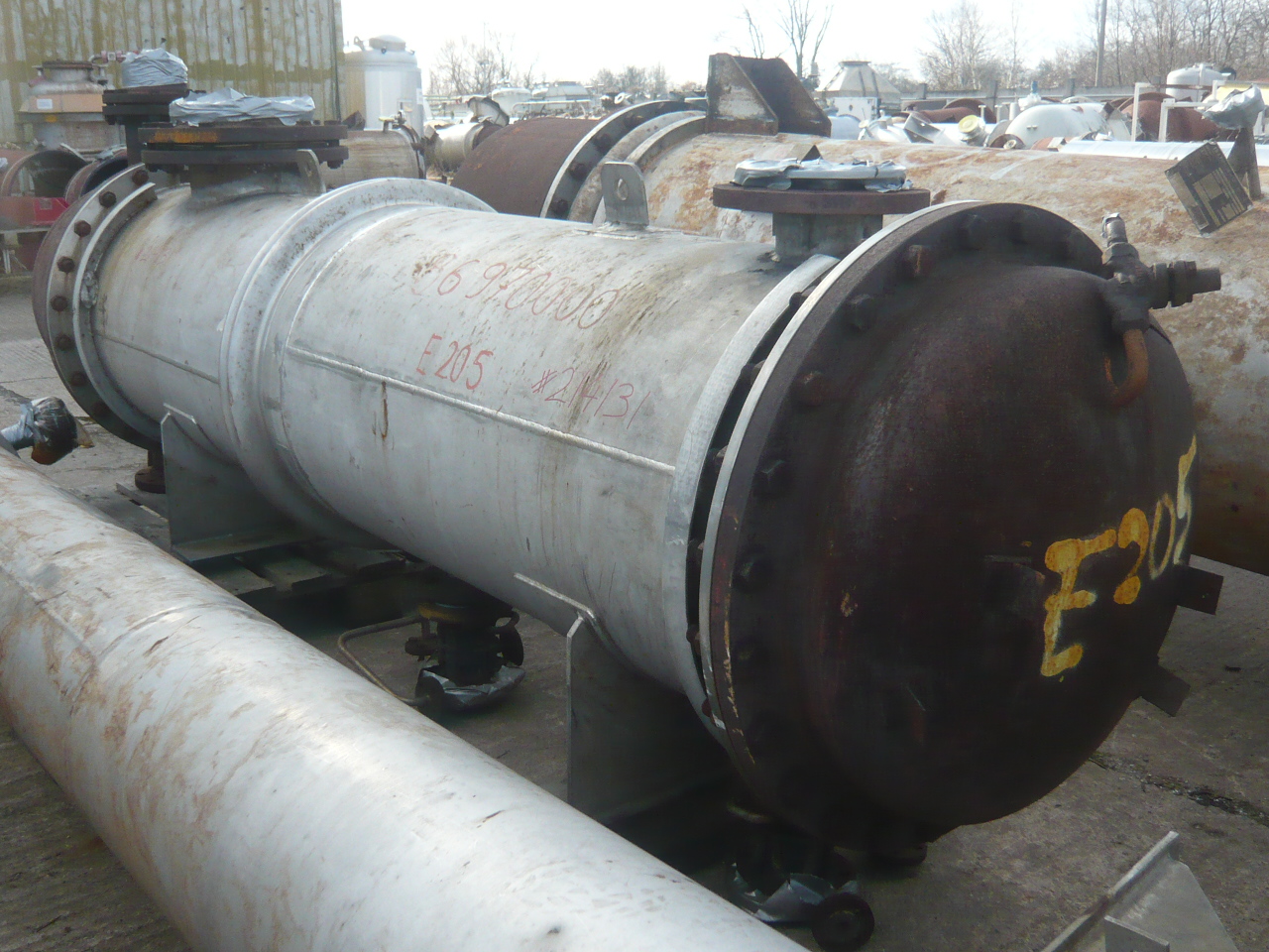 IPP# 214131, 40.7 m² (438.1 ft²)  Stainless Steel 316 Shell and Tube Heat Exchanger For Sale