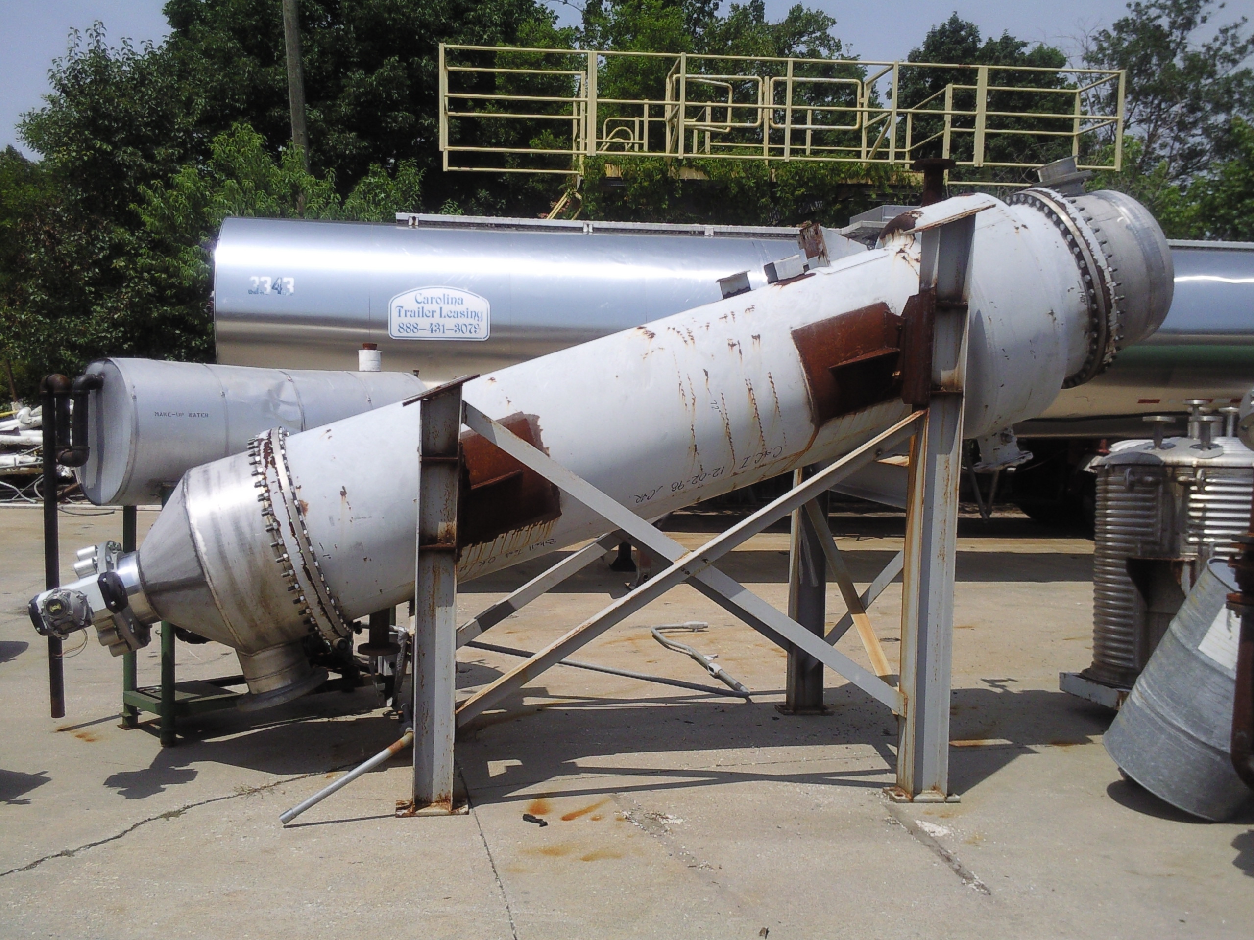 IPP# 214337, 160.7 m² (1,730 ft²)  Stainless Steel 304 Shell and Tube Heat Exchanger For Sale