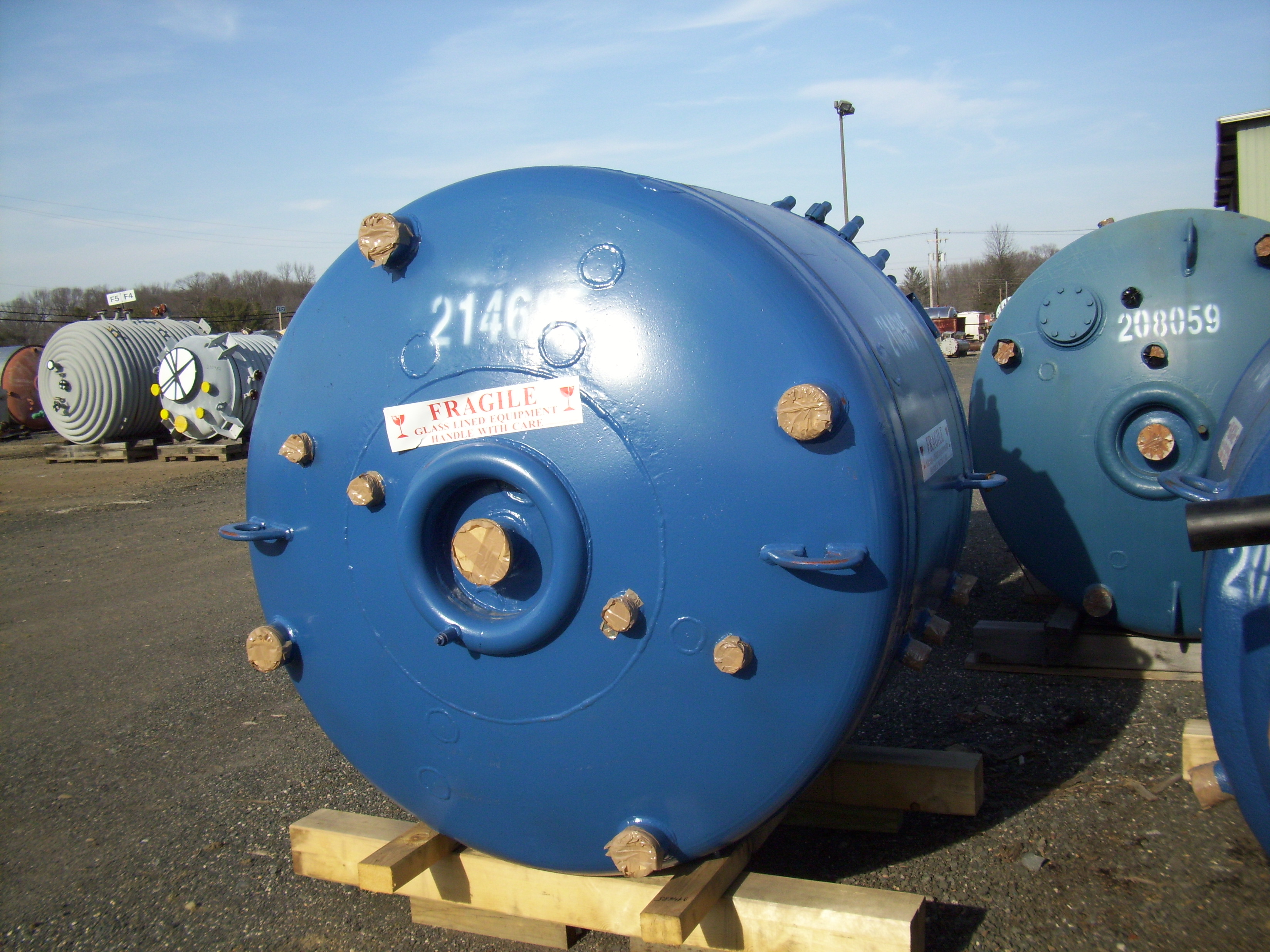 IPP# 214685, 1,893 L (500 gallons)  Glasslined Batch-Type Agitated Reactor For Sale