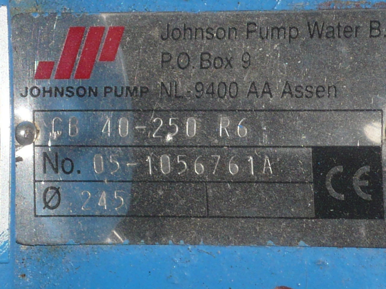 IPP# 214797, 12 m3/h (52.8 GPM)  Stainless Steel Austentic Centrifugal Pump For Sale