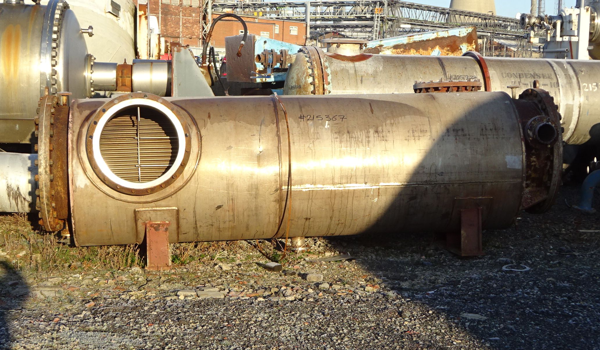 IPP# 215367, 115.9 m² (1,247 ft²)  Stainless Steel 316 Shell and Tube Heat Exchanger For Sale