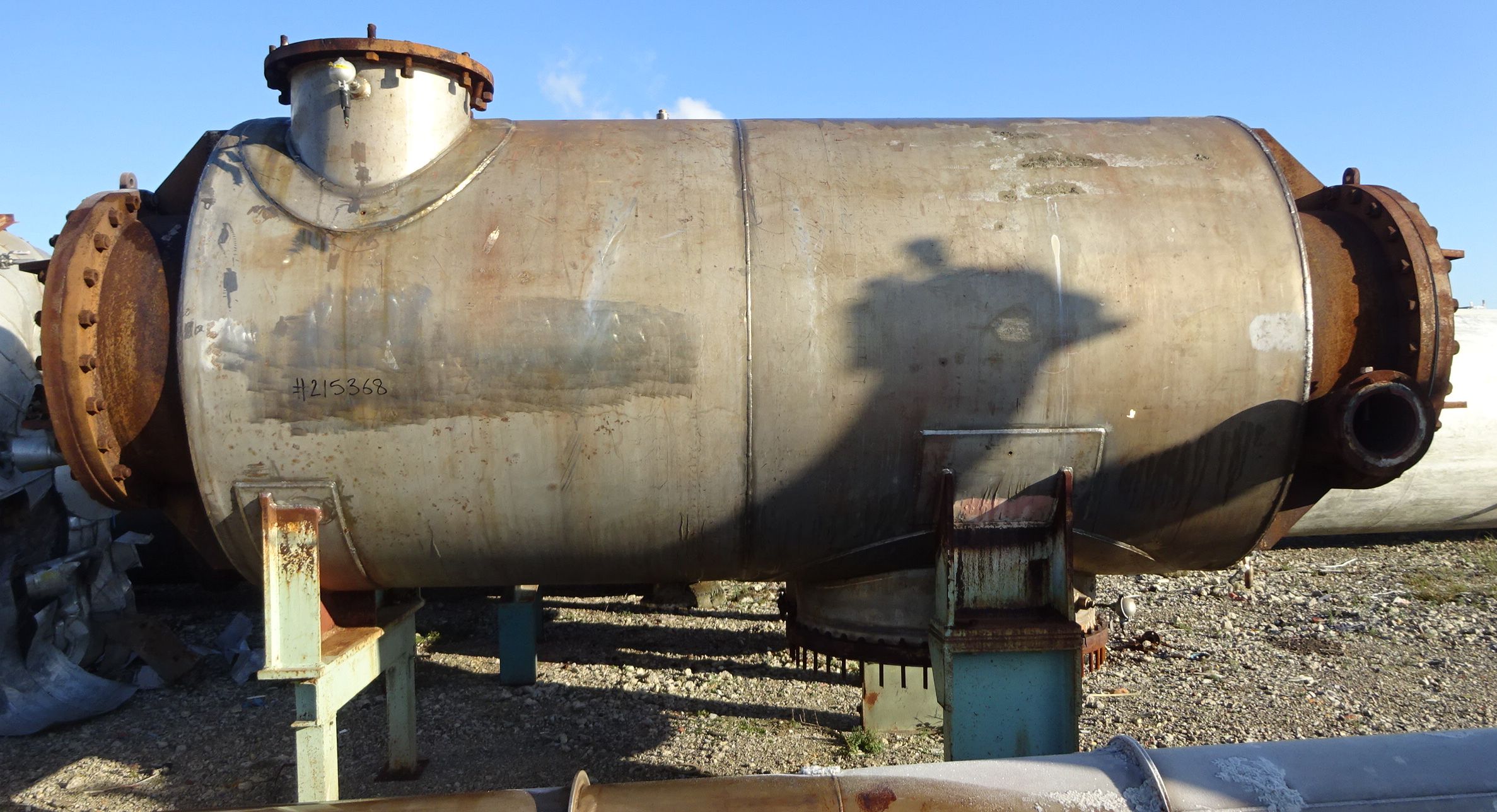 IPP# 215368, 165.7 m² (1,784 ft²)  Stainless Steel 316 Shell and Tube Heat Exchanger For Sale