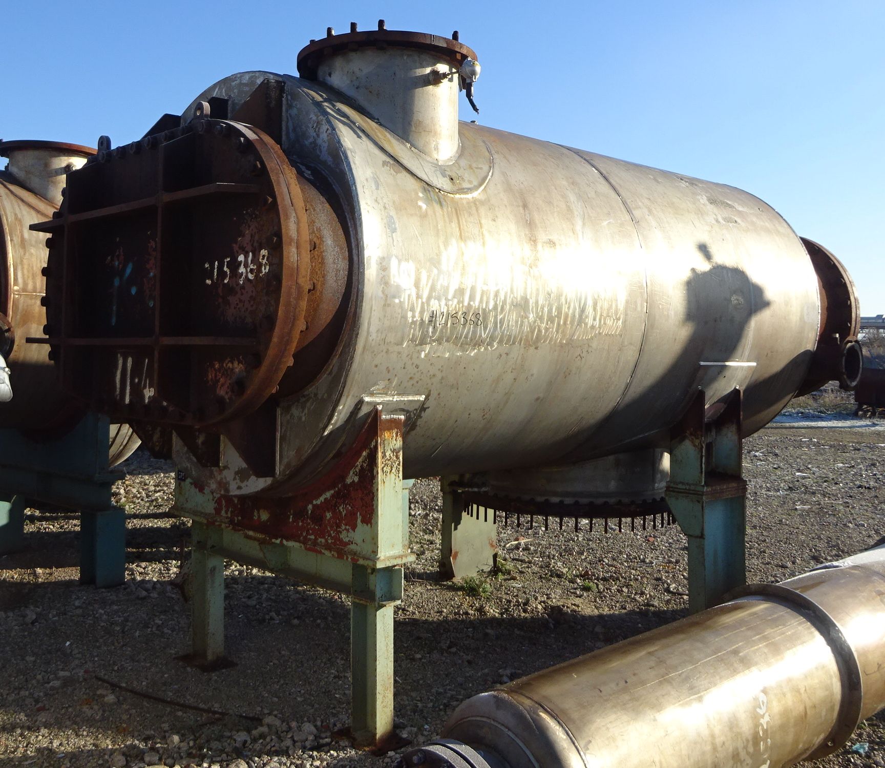 IPP# 215368, 165.7 m² (1,784 ft²)  Stainless Steel 316 Shell and Tube Heat Exchanger For Sale