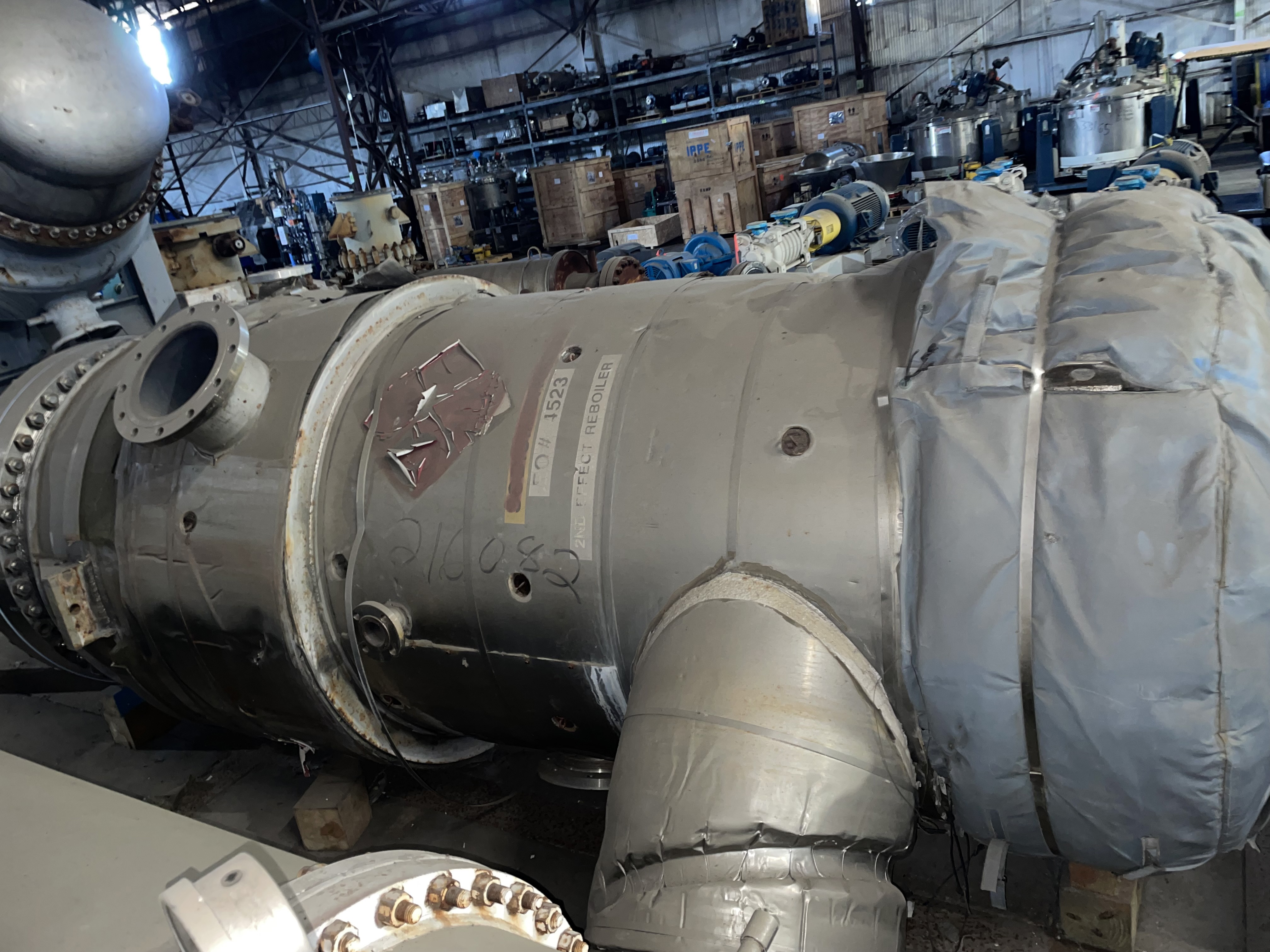 IPP# 216082, 77.9 m² (838 ft²)  Stainless Steel 304 Shell and Tube Heat Exchanger For Sale