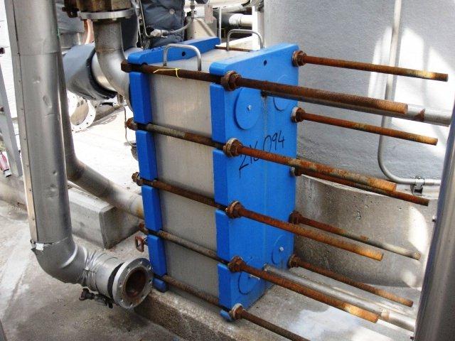 IPP# 216094, 8.3 m² (89.1 ft²)  Stainless Steel 304 Plate and Frame Heat Exchanger For Sale