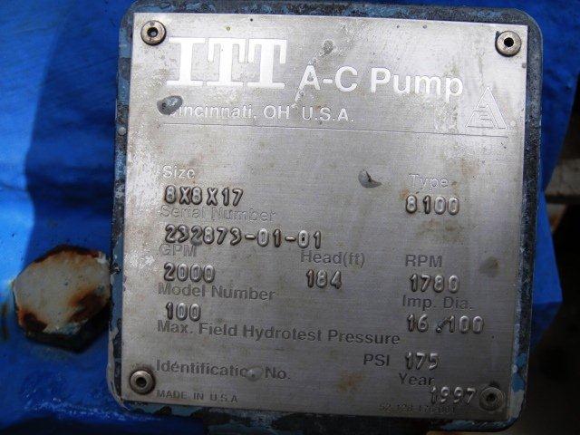 IPP# 216031, 454.2 m3/h (2,000 GPM)  Carbon Steel Centrifugal Pump For Sale