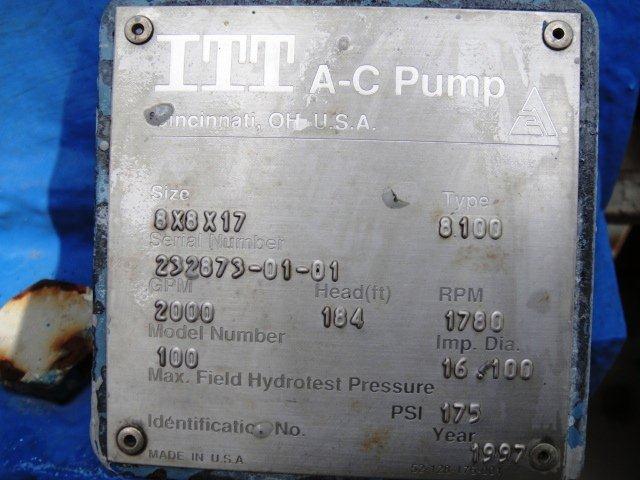 IPP# 216031, 454.2 m3/h (2,000 GPM)  Carbon Steel Centrifugal Pump For Sale