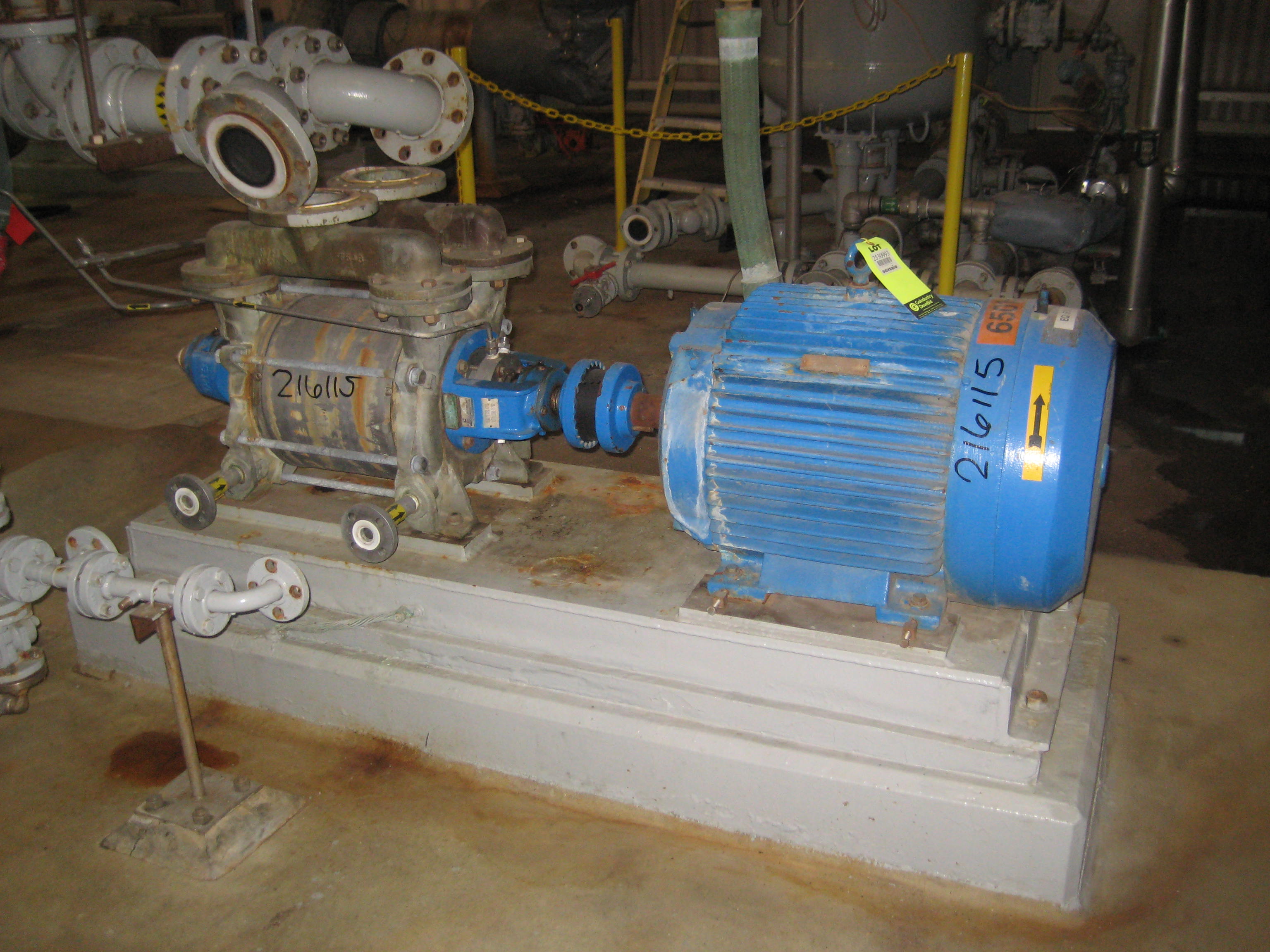 IPP# 216115, 822.3 m3/h (484 CFM)  Hastelloy - B  Pump-Vacuum For Sale