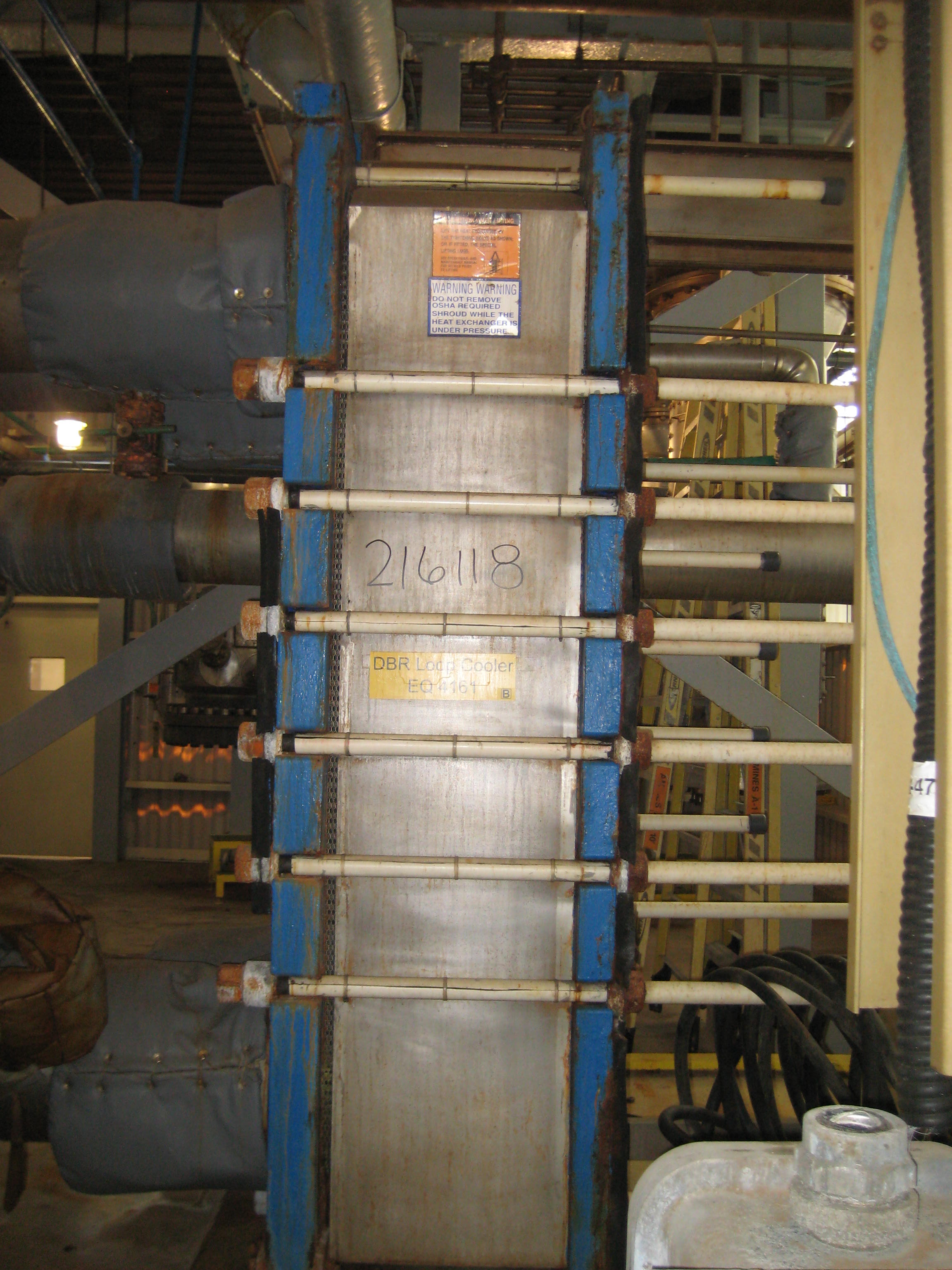 IPP# 216118, 179.8 m² (1,935 ft²)  Hastelloy - B Plate and Frame Heat Exchanger For Sale