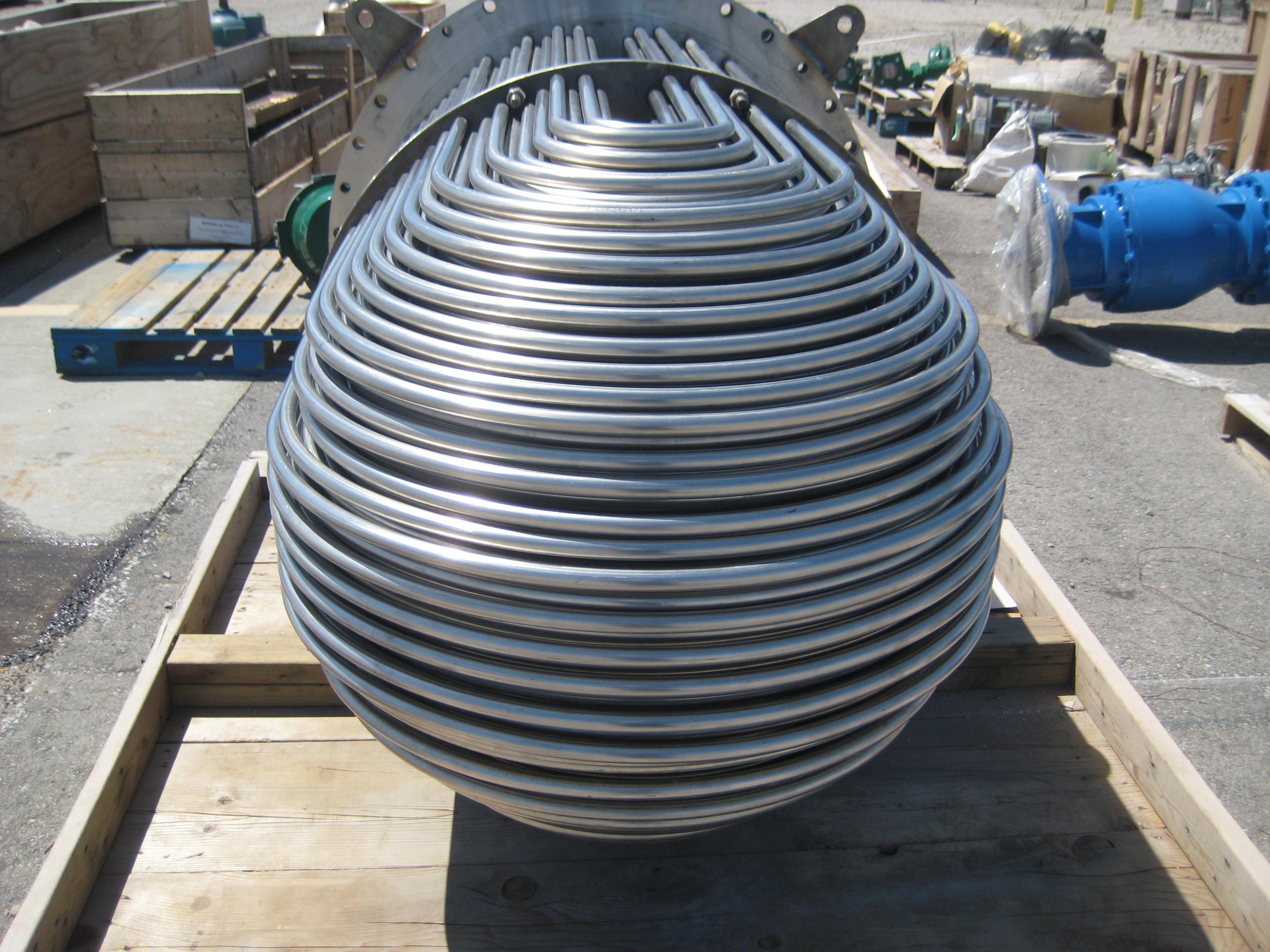 IPP# 216129, 67.4 m² (725 ft²) Unused Stainless Steel 304 Shell and Tube Heat Exchanger For Sale