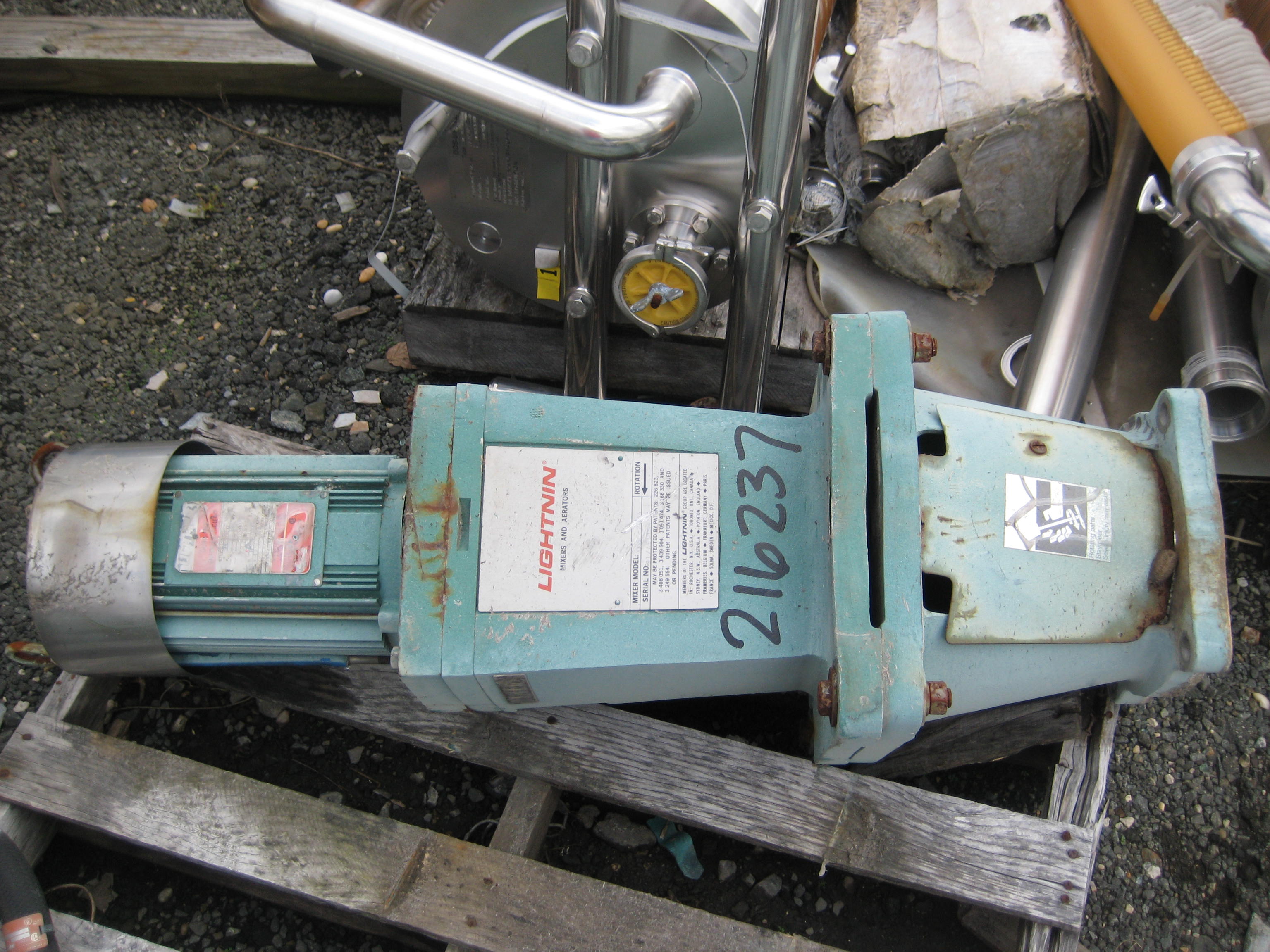 IPP# 216237, 1.49 kW (2 HP)  Carbon Steel Drive Agitator For Sale