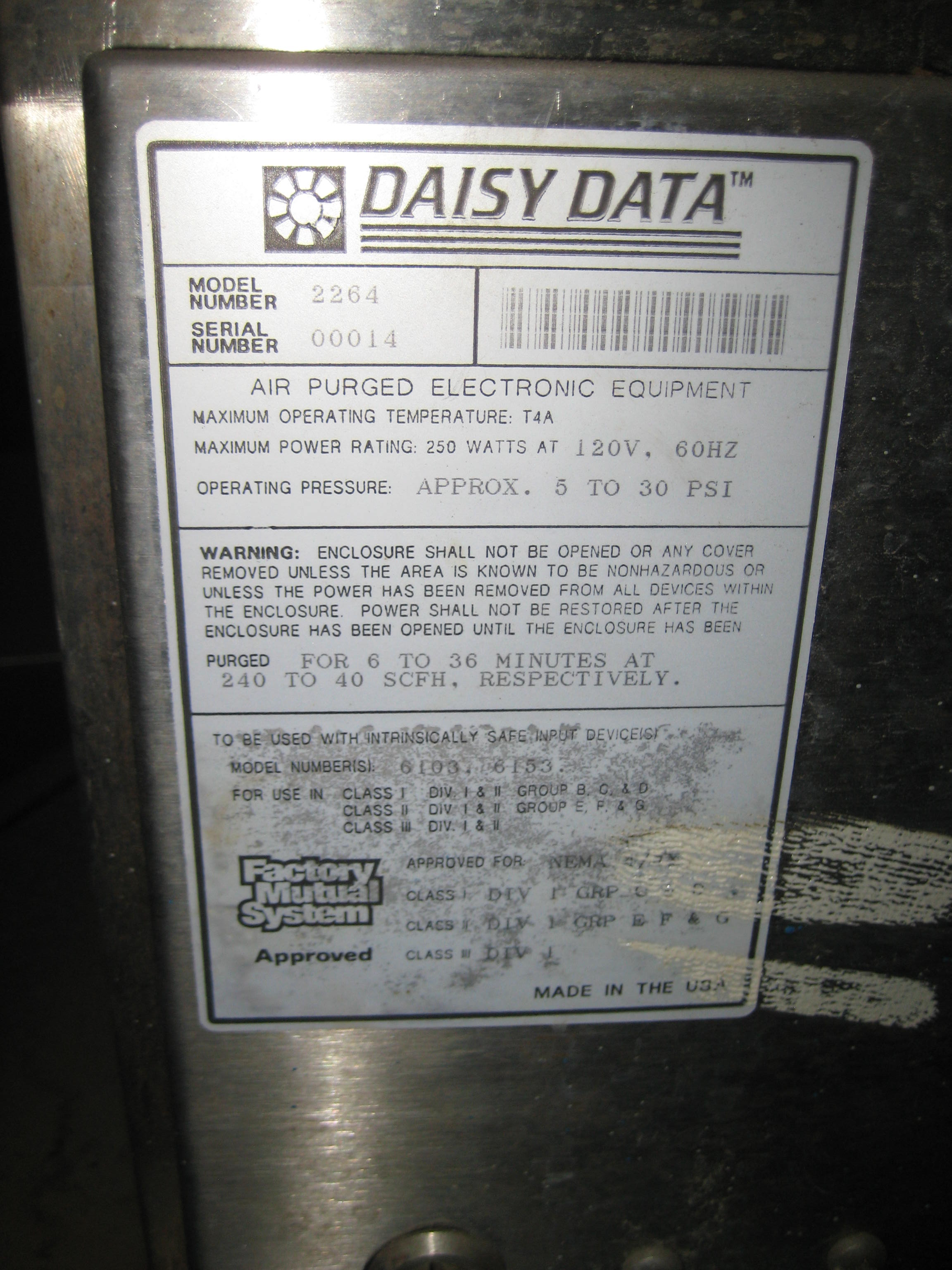 IPP# 216340,   Stainless Steel 304 Misc Electrical For Sale