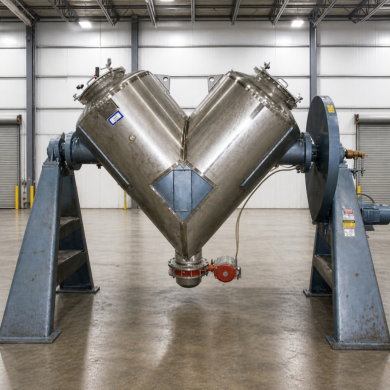 Stainless Steel 304 Paul O Abbe RVB 36 Mixer-Twin Shell & Double Cone - IPP# 216377