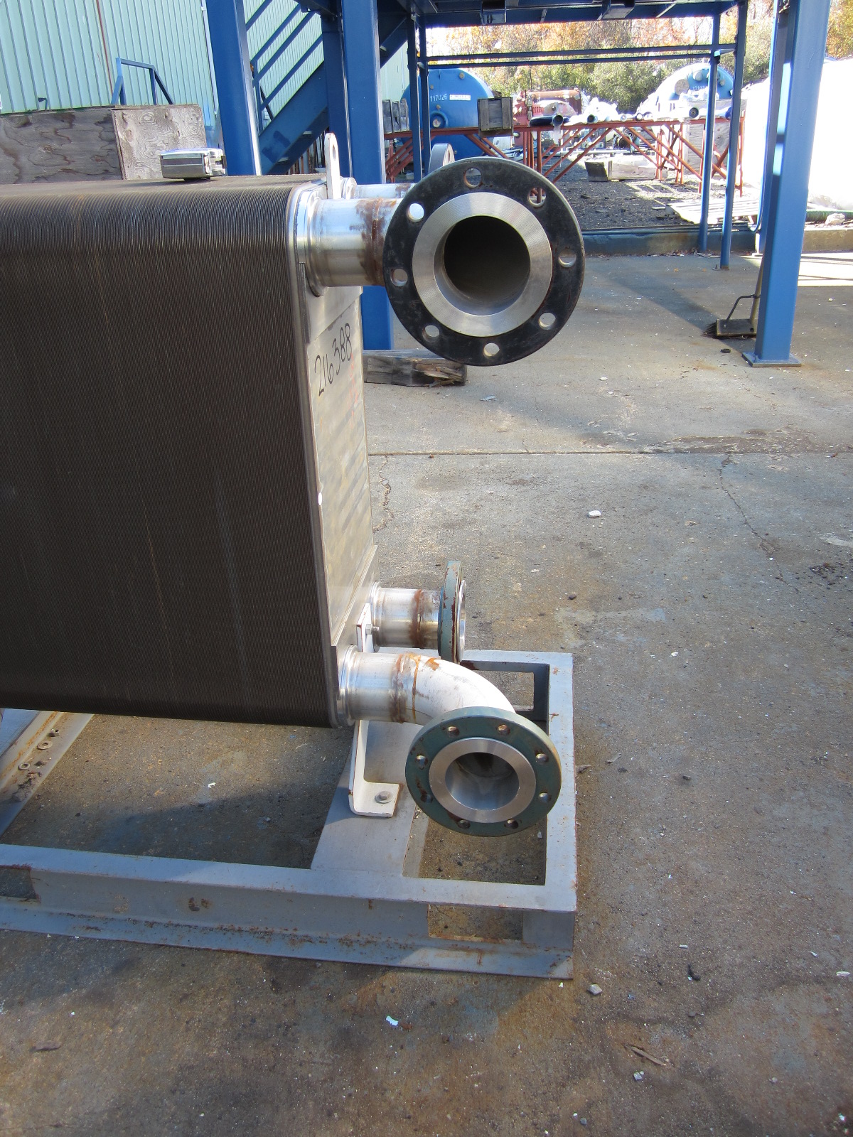 IPP# 216388, 9.3 m² (100 ft²)  Stainless Steel 304 Plate and Frame Heat Exchanger For Sale