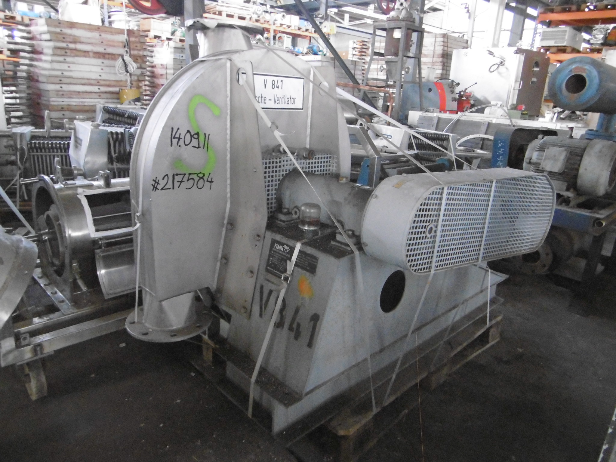 IPP# 217584, 3,672 m3/h (2,161 CFM)  Stainless Steel 321  Blower For Sale