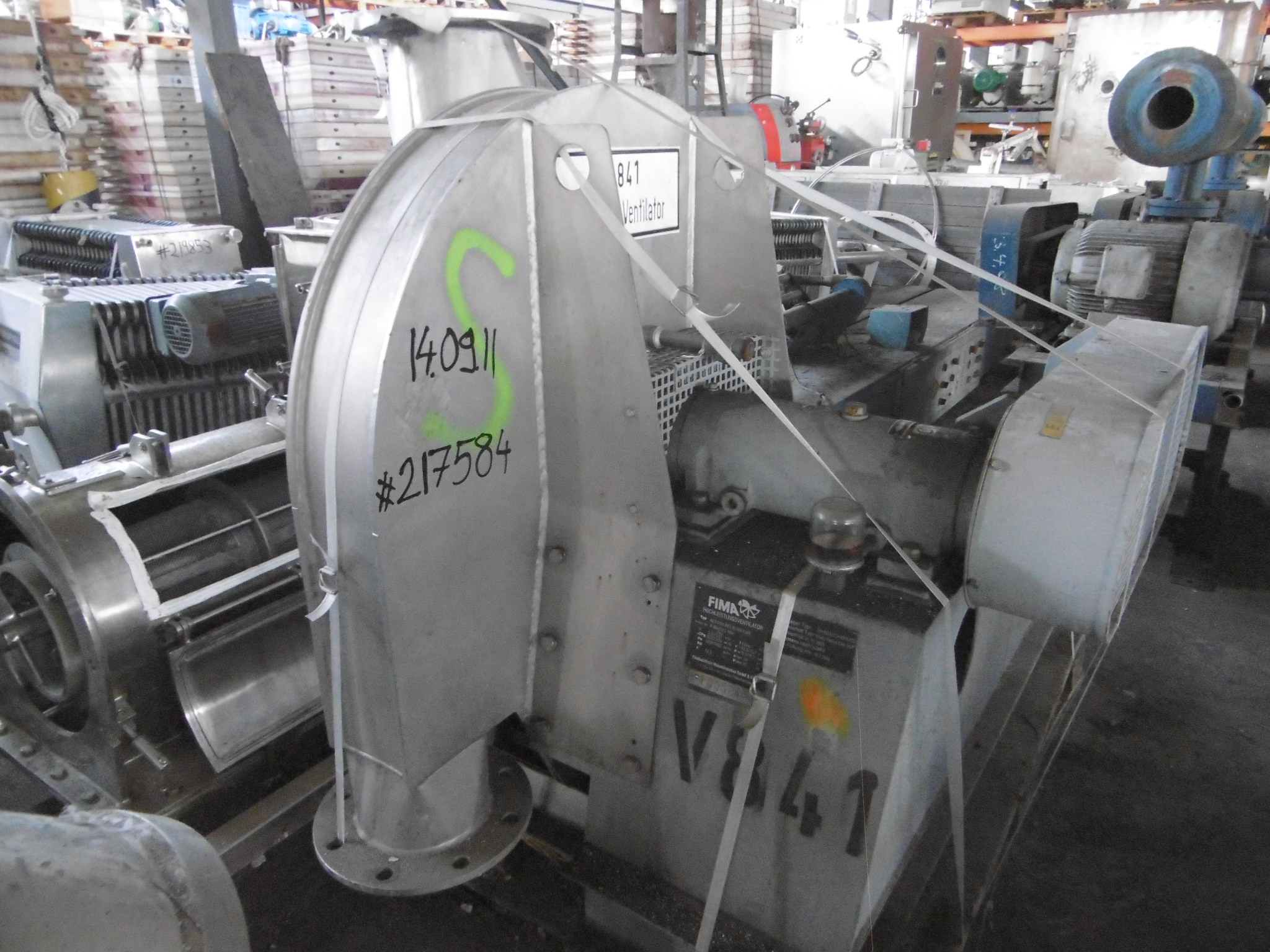 IPP# 217584, 3,672 m3/h (2,161 CFM)  Stainless Steel 321  Blower For Sale