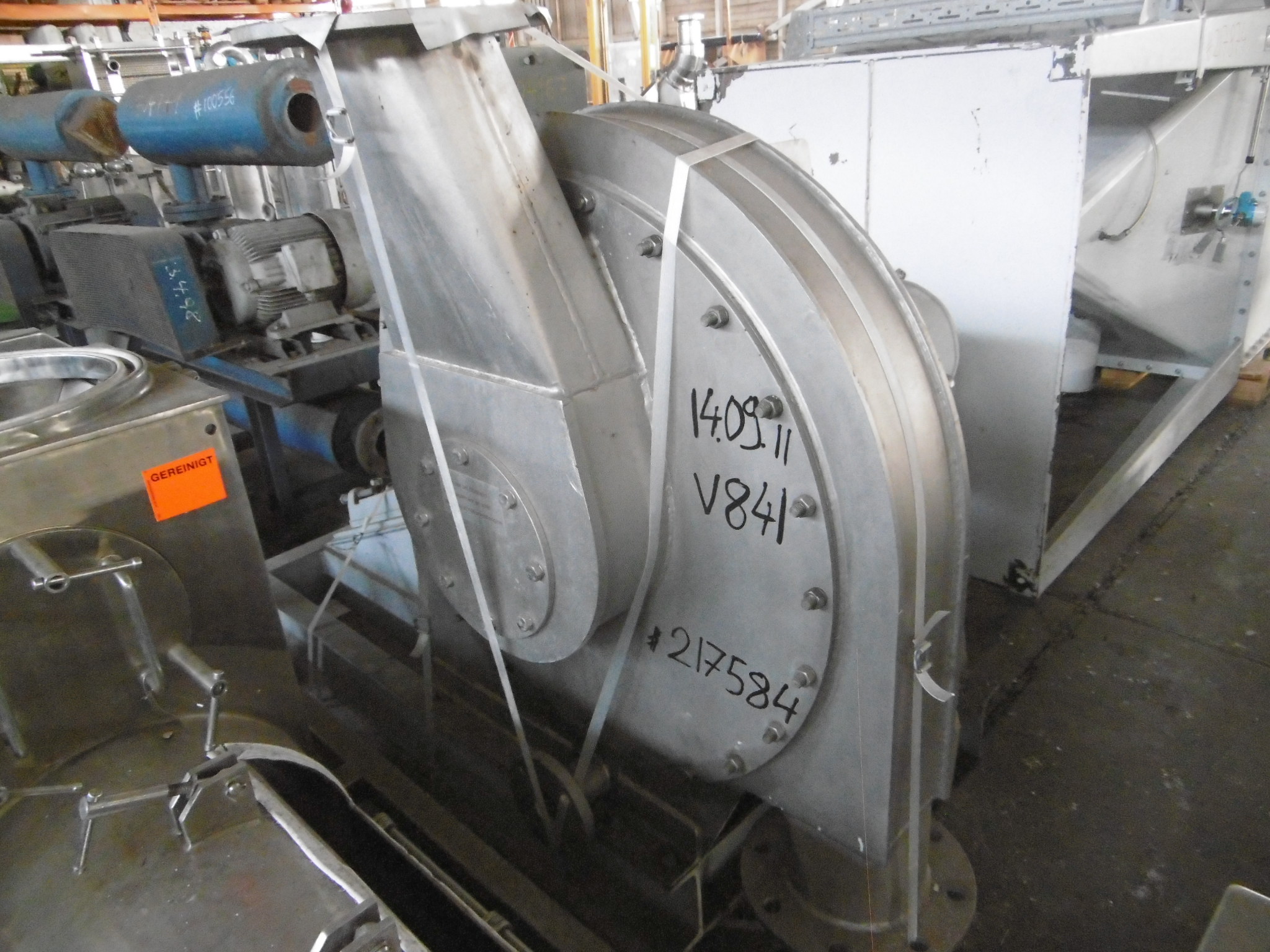 IPP# 217584, 3,672 m3/h (2,161 CFM)  Stainless Steel 321  Blower For Sale