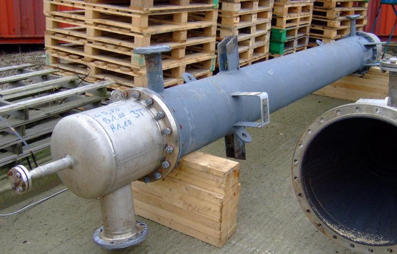 IPP# 217593, 35.2 m² (378.9 ft²)  Stainless Steel Austentic Shell and Tube Heat Exchanger For Sale