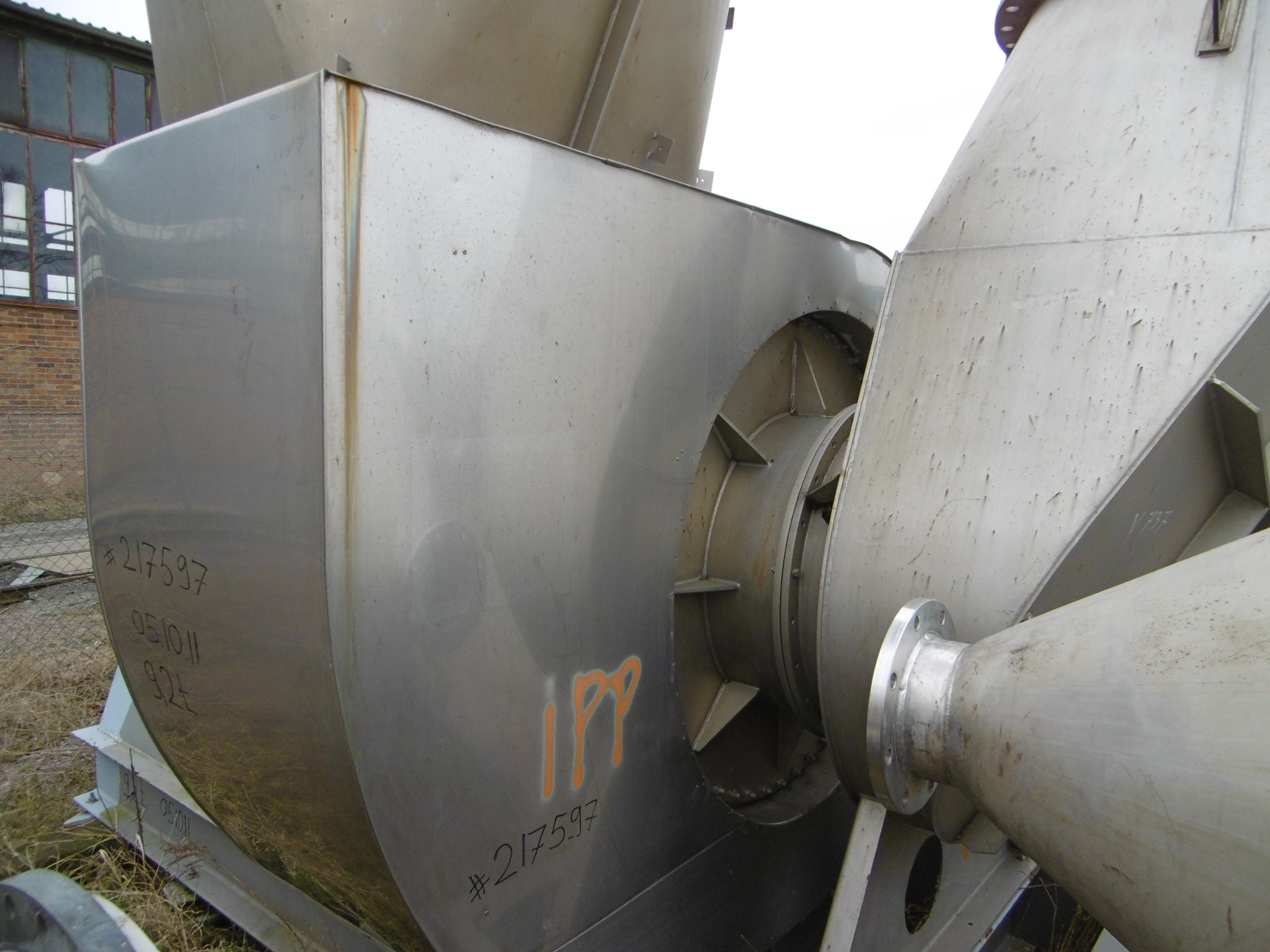 IPP# 217597, 88,452 m3/h (52,061 CFM)  Stainless Steel 321  Blower For Sale