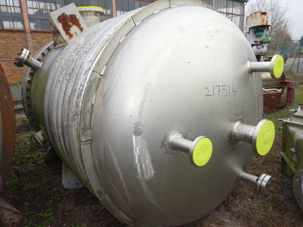 IPP# 217514, 4,000 L (1,057 gallons)  Stainless Steel 316 Batch-Type Agitated Reactor For Sale