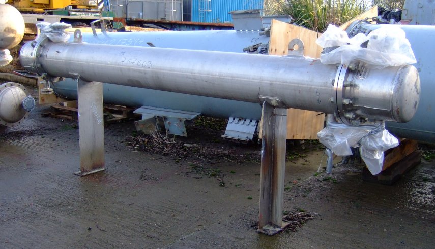 IPP# 217603, 10.8 m² (116.3 ft²)  Stainless Steel Austentic Shell and Tube Heat Exchanger For Sale