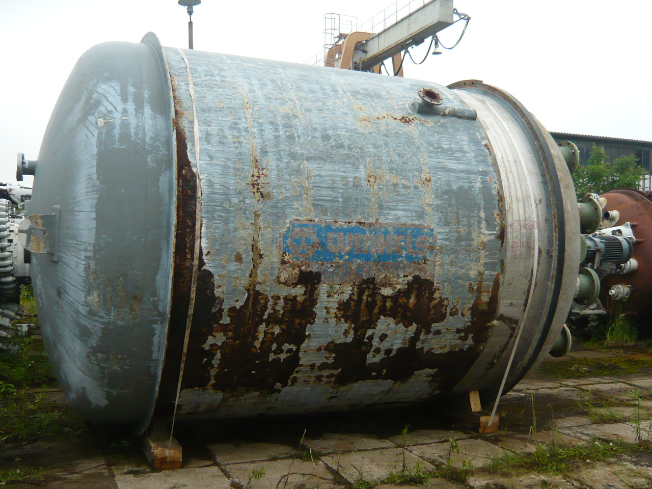 IPP# 217850, 29,200 L (7,714 gallons)  Stainless Steel Austentic Batch-Type Agitated Reactor For Sale