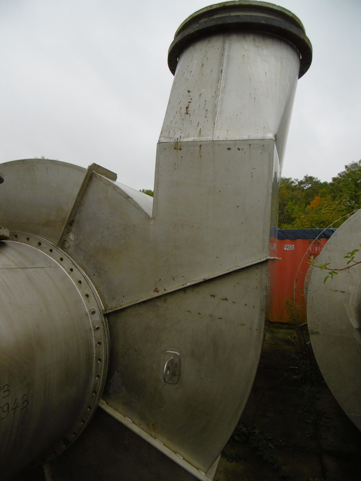 IPP# 217943, 2,392 mm (94.2 in)  Stainless Steel 321 Cyclone Dust Collector For Sale