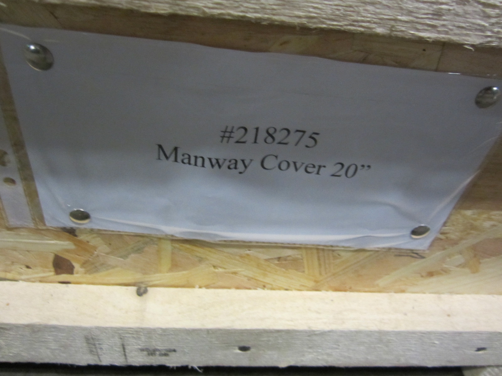 IPP# 218275,   Glasslined Manway Cover Glass Lined Parts For Sale