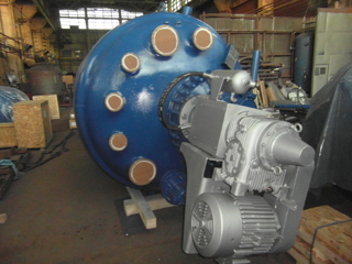 Glasslined Pfaudler RA Batch-Type Agitated Reactor