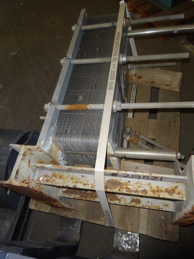 IPP# 219021, 11.8 m² (127 ft²)  Stainless Steel 316 Plate and Frame Heat Exchanger For Sale