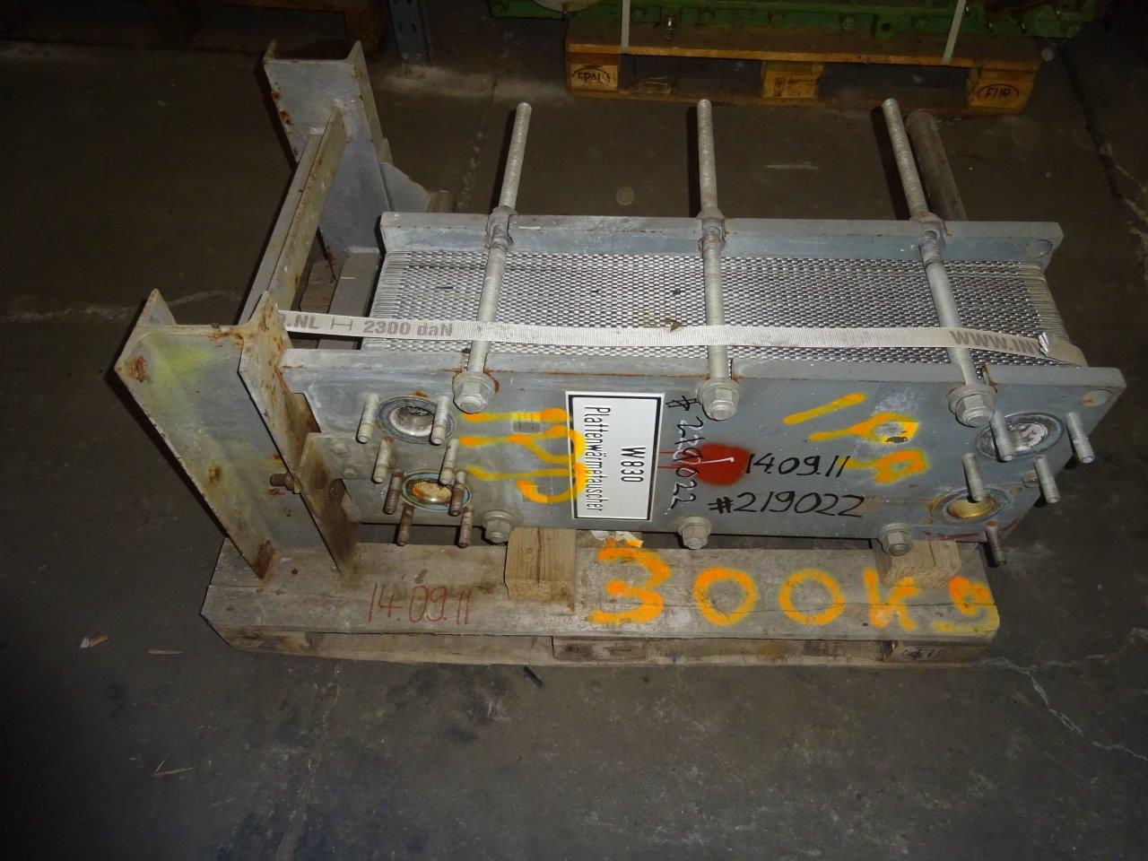 IPP# 219022, 11.8 m² (127 ft²)  Stainless Steel 316 Plate and Frame Heat Exchanger For Sale