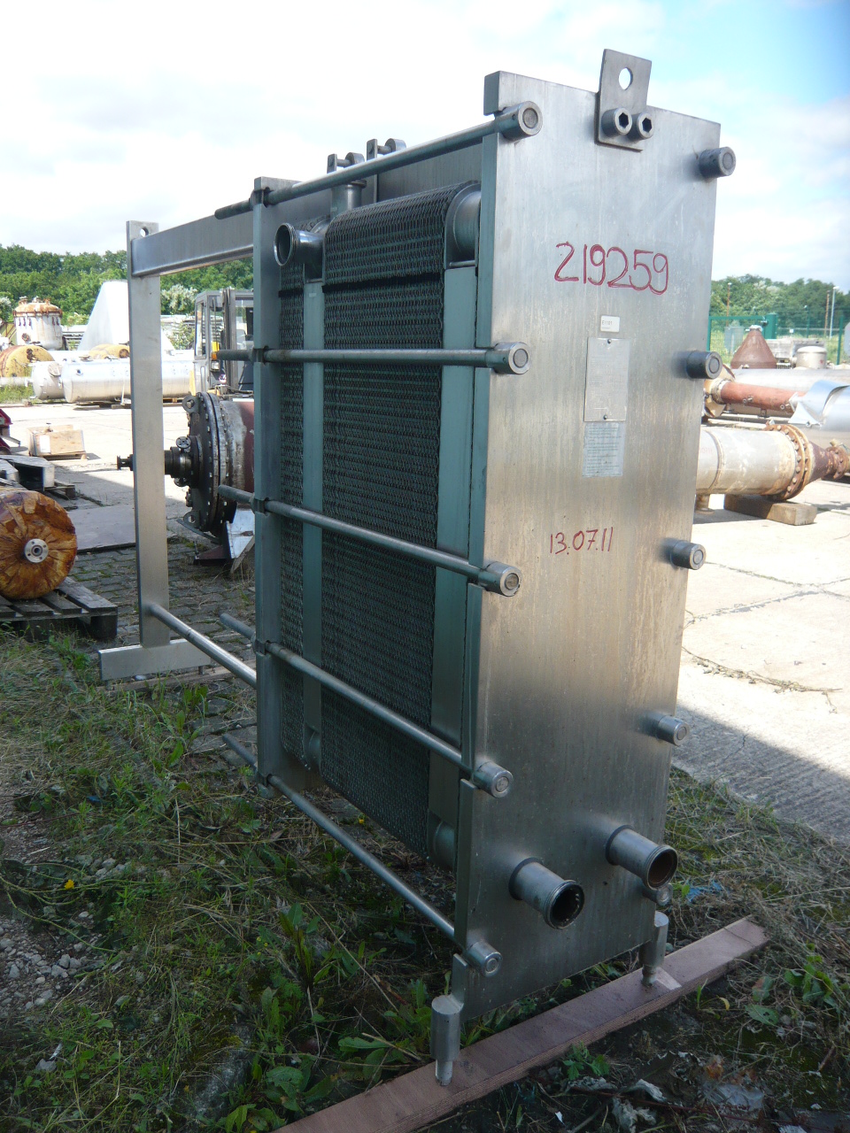 IPP# 219259, 47.5 m² (511.5 ft²)  Stainless Steel 316 Plate and Frame Heat Exchanger For Sale