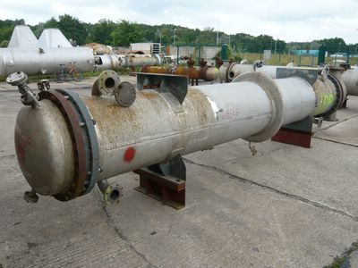 IPP# 219568, 114 m² (1,227 ft²)  Stainless Steel Austentic Shell and Tube Heat Exchanger For Sale