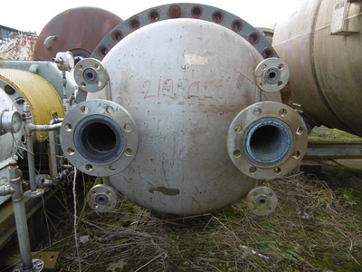 IPP# 219501, 153 m² (1,647 ft²)  Stainless Steel 316 Shell and Tube Heat Exchanger For Sale