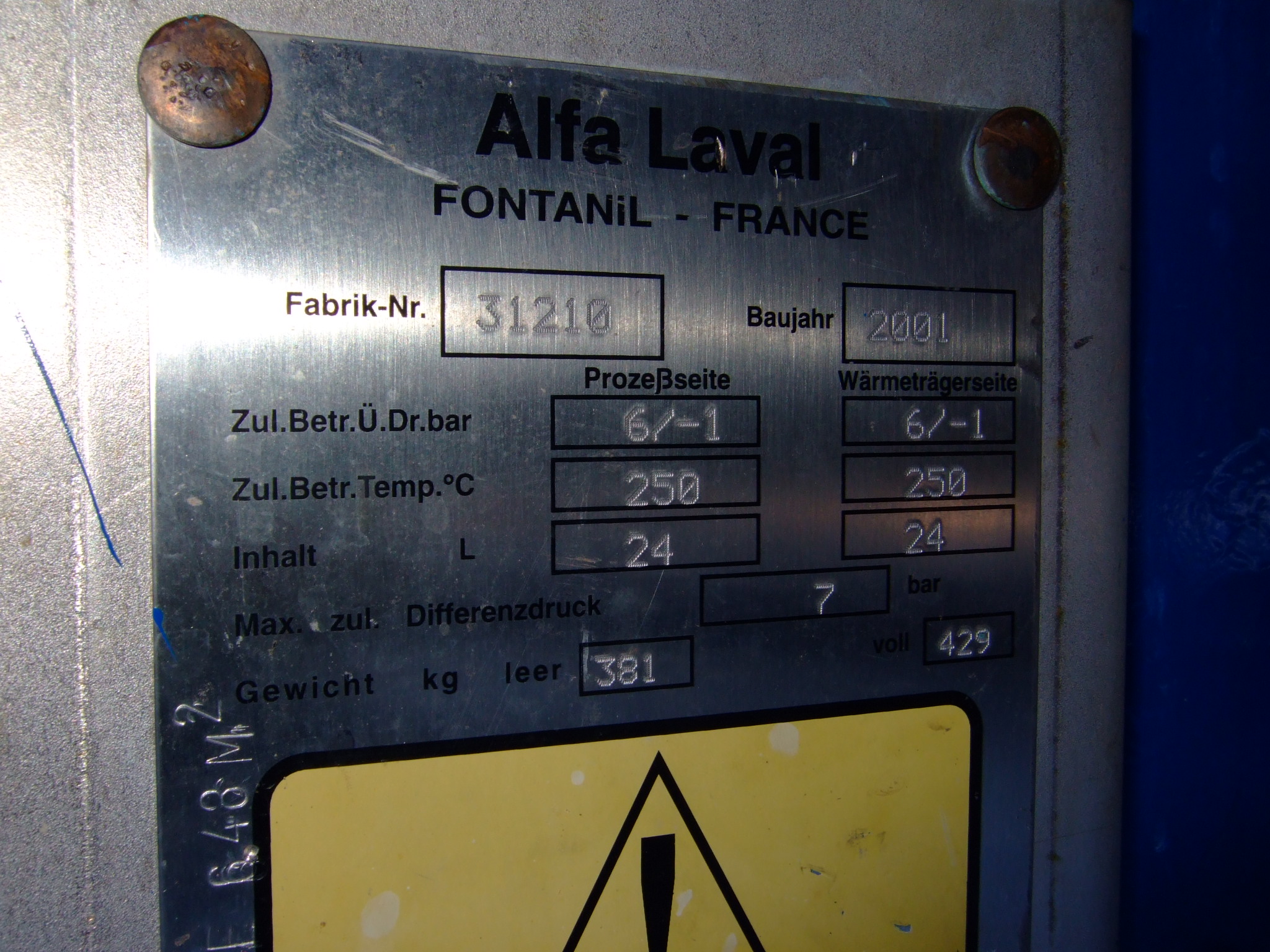  Shell and Tube Heat Exchanger 6.5 m² (69.8 ft²) Stainless Steel Austenitic For Sale - IPP# 219698