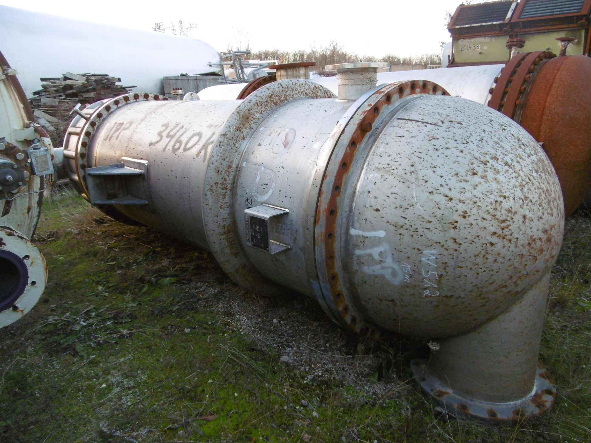 IPP# 219606, 120 m² (1,292 ft²)  Stainless Steel 316 Shell and Tube Heat Exchanger For Sale