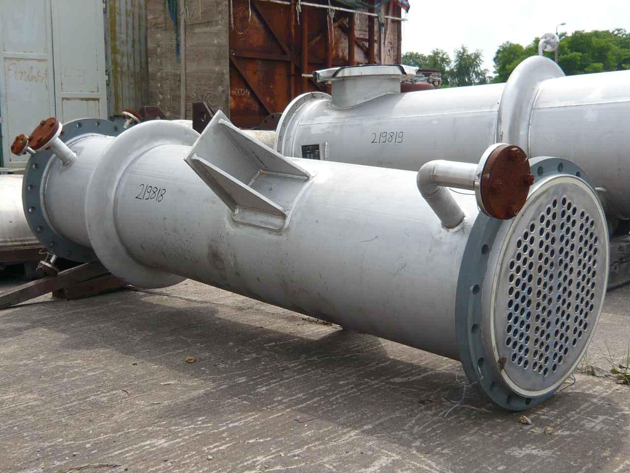 IPP# 219818, 32 m² (344.4 ft²)  Stainless Steel Austentic Shell and Tube Heat Exchanger For Sale