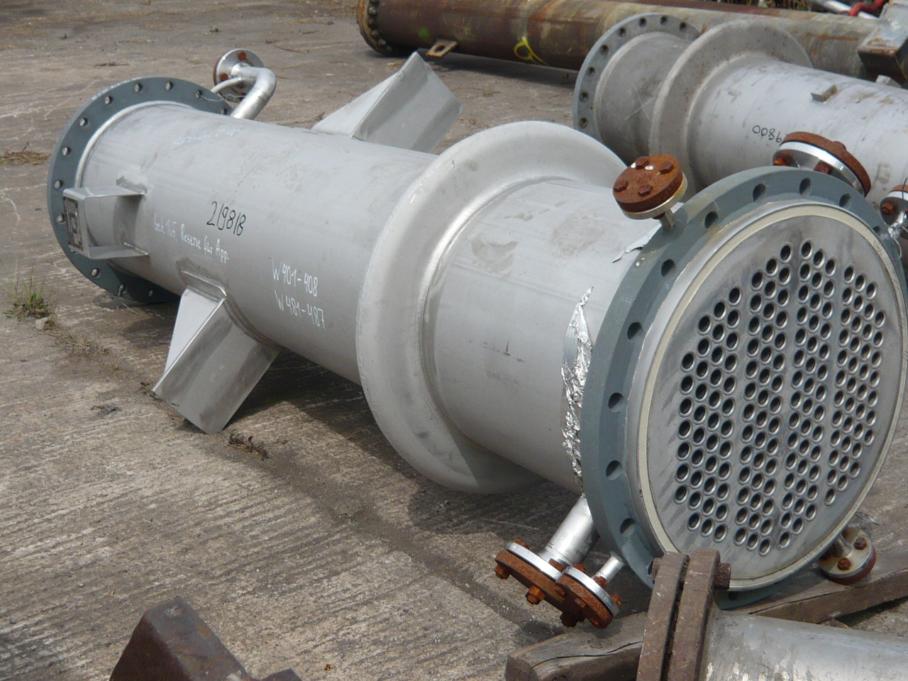 IPP# 219818, 32 m² (344.4 ft²)  Stainless Steel Austentic Shell and Tube Heat Exchanger For Sale