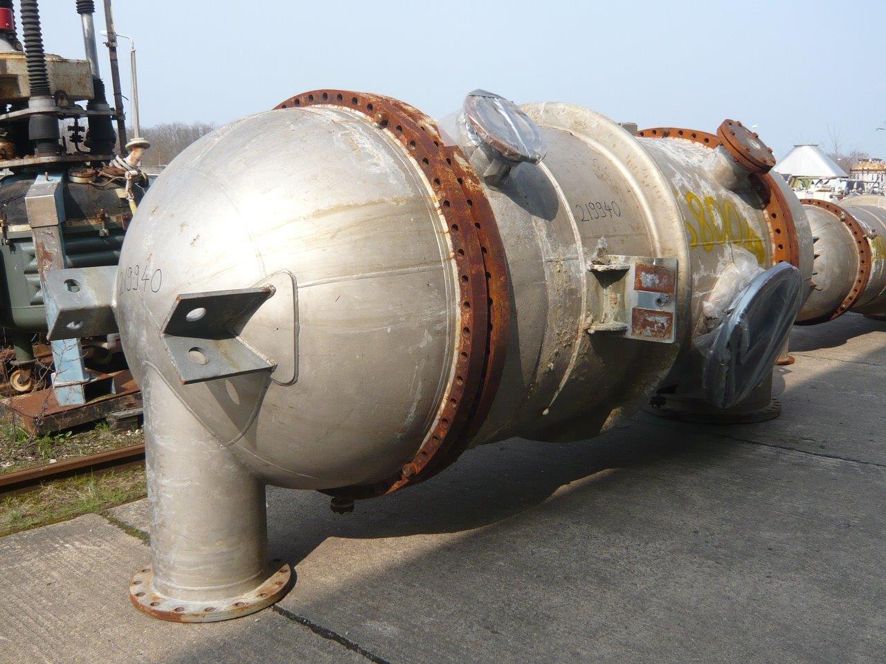 IPP# 219940, 247 m² (2,659 ft²)  Stainless Steel 321 Shell and Tube Heat Exchanger For Sale