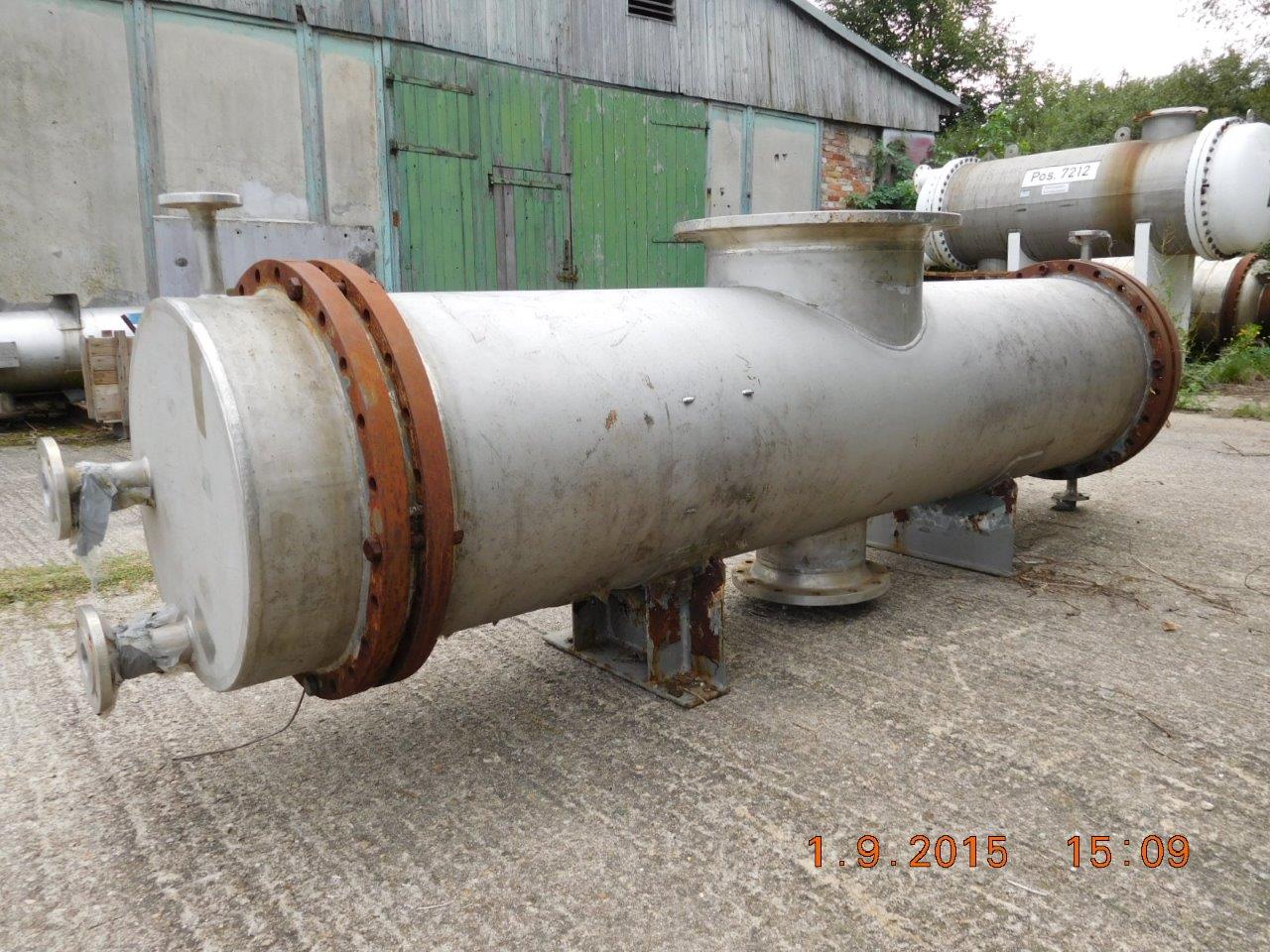  Shell and Tube Heat Exchanger 15 m² (161.5 ft²) Stainless Steel Austenitic For Sale - IPP# 219948