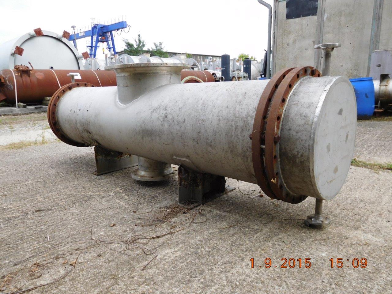  Shell and Tube Heat Exchanger 15 m² (161.5 ft²) Stainless Steel Austenitic For Sale - IPP# 219948