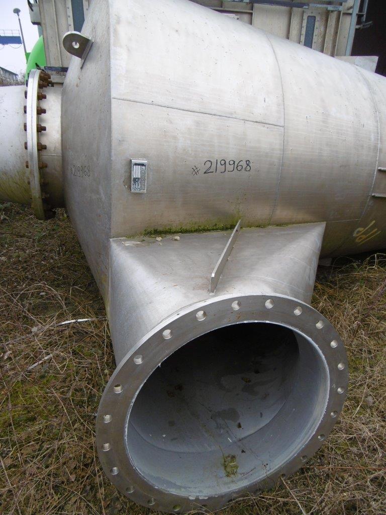 IPP# 219968, 2,400 mm (94.5 in)  Stainless Steel 321 Cyclone Dust Collector For Sale