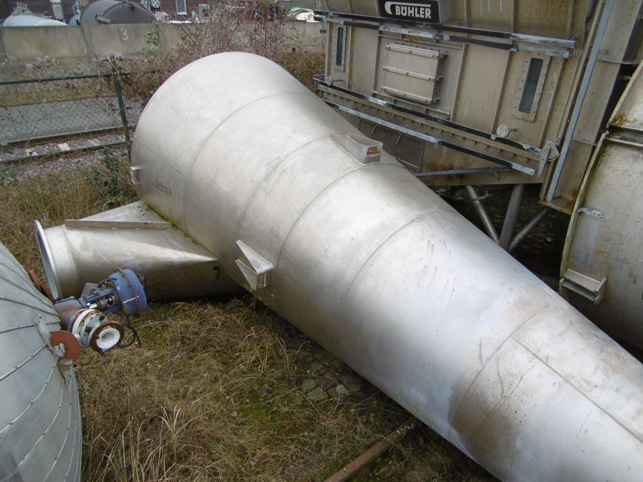 IPP# 219968, 2,400 mm (94.5 in)  Stainless Steel 321 Cyclone Dust Collector For Sale