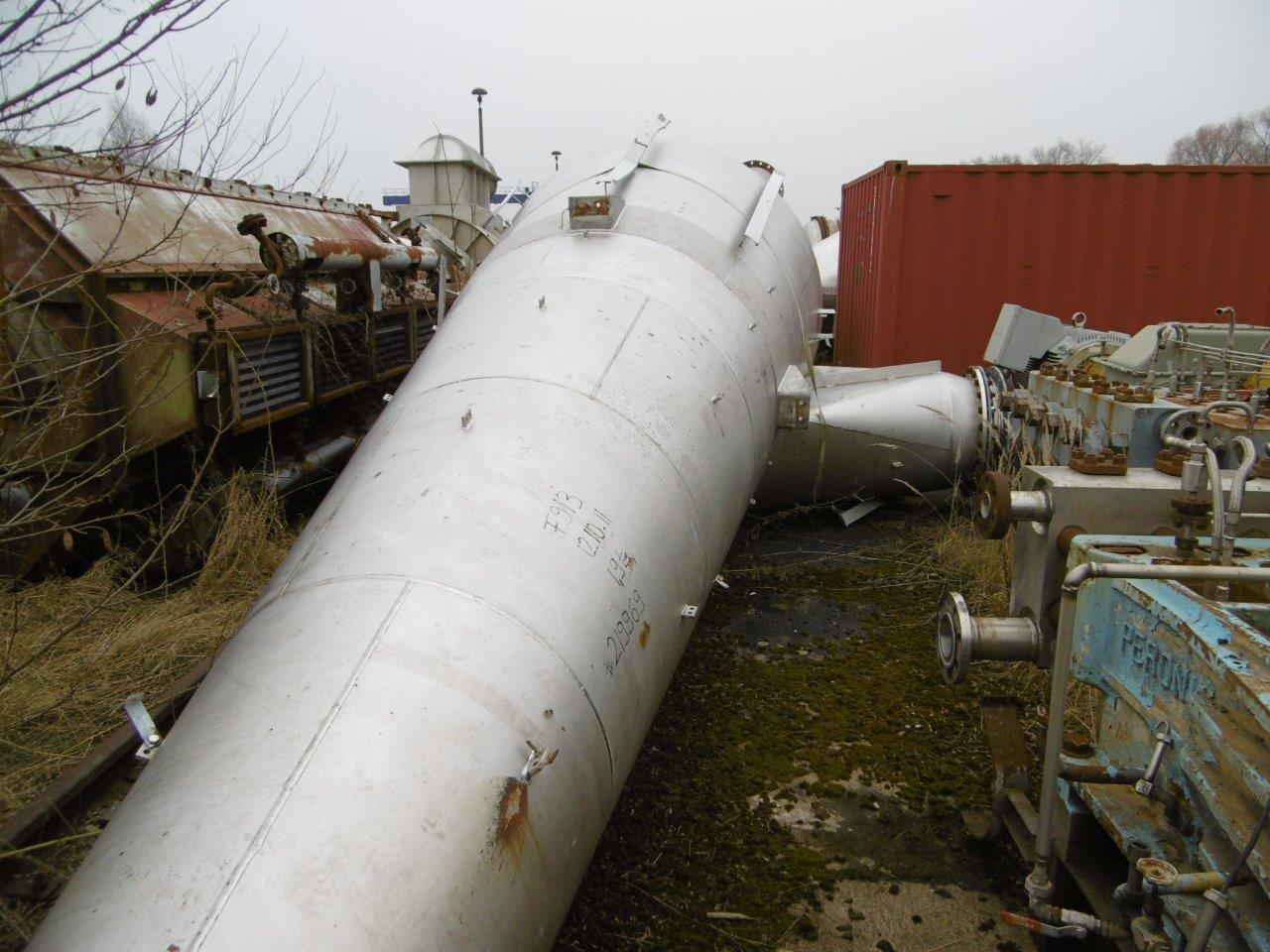 IPP# 219969, 2,400 mm (94.5 in)  Stainless Steel 321 Cyclone Dust Collector For Sale