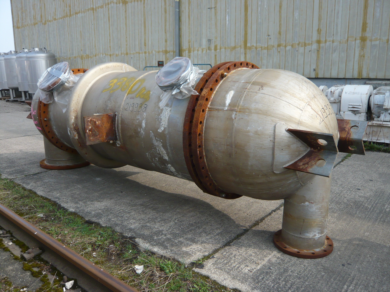 IPP# 219938, 120 m² (1,292 ft²)  Stainless Steel 321 Shell and Tube Heat Exchanger For Sale