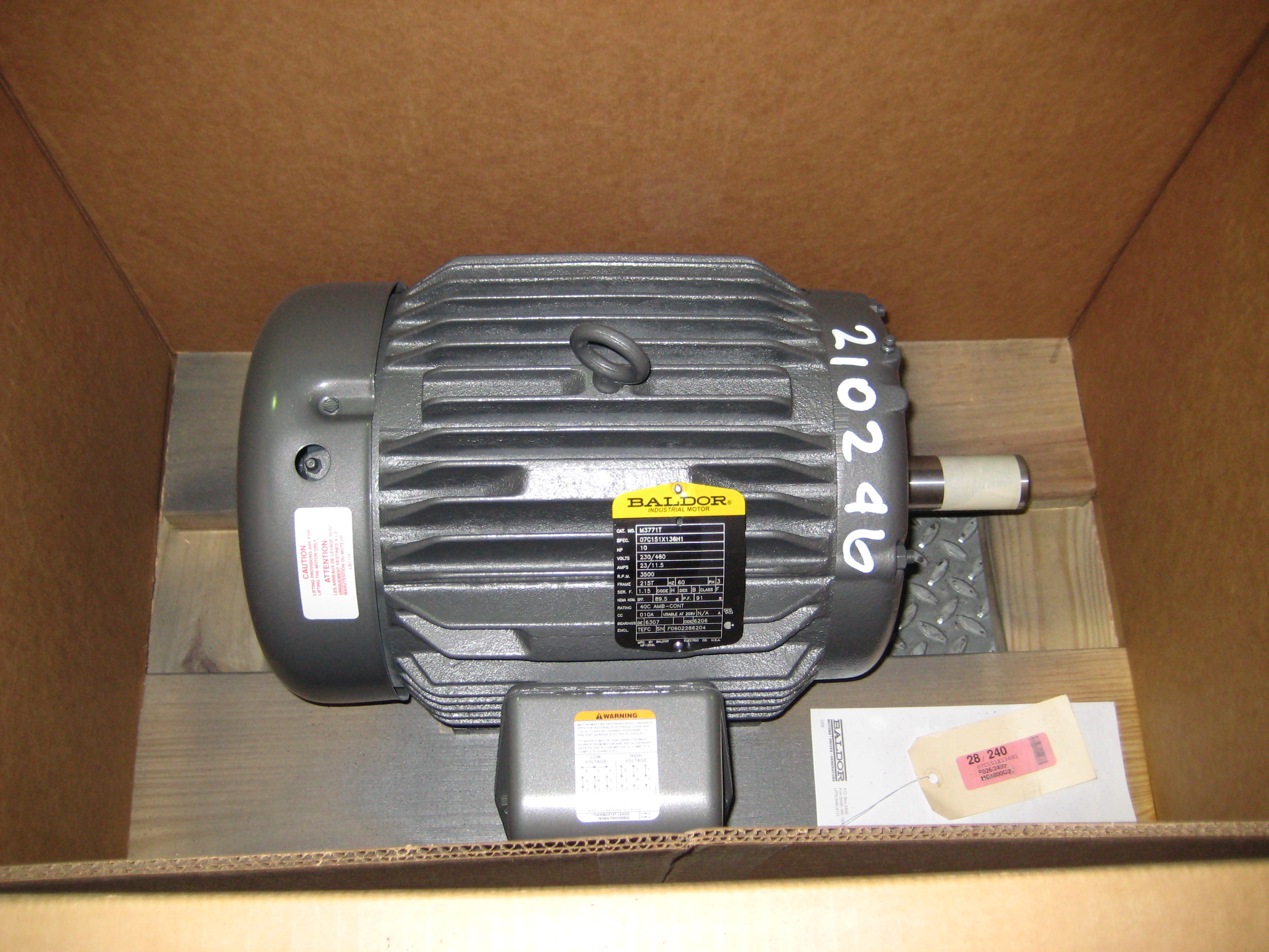 IPP# 210246,  Unused  Motor Electrical For Sale